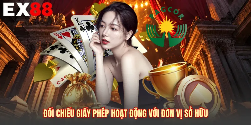Đối chiếu giấy phép hoạt động với đơn vị sở hữu 